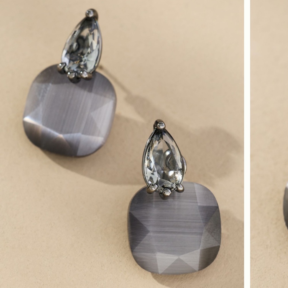 Anthropologie Floating Crystal Earrings